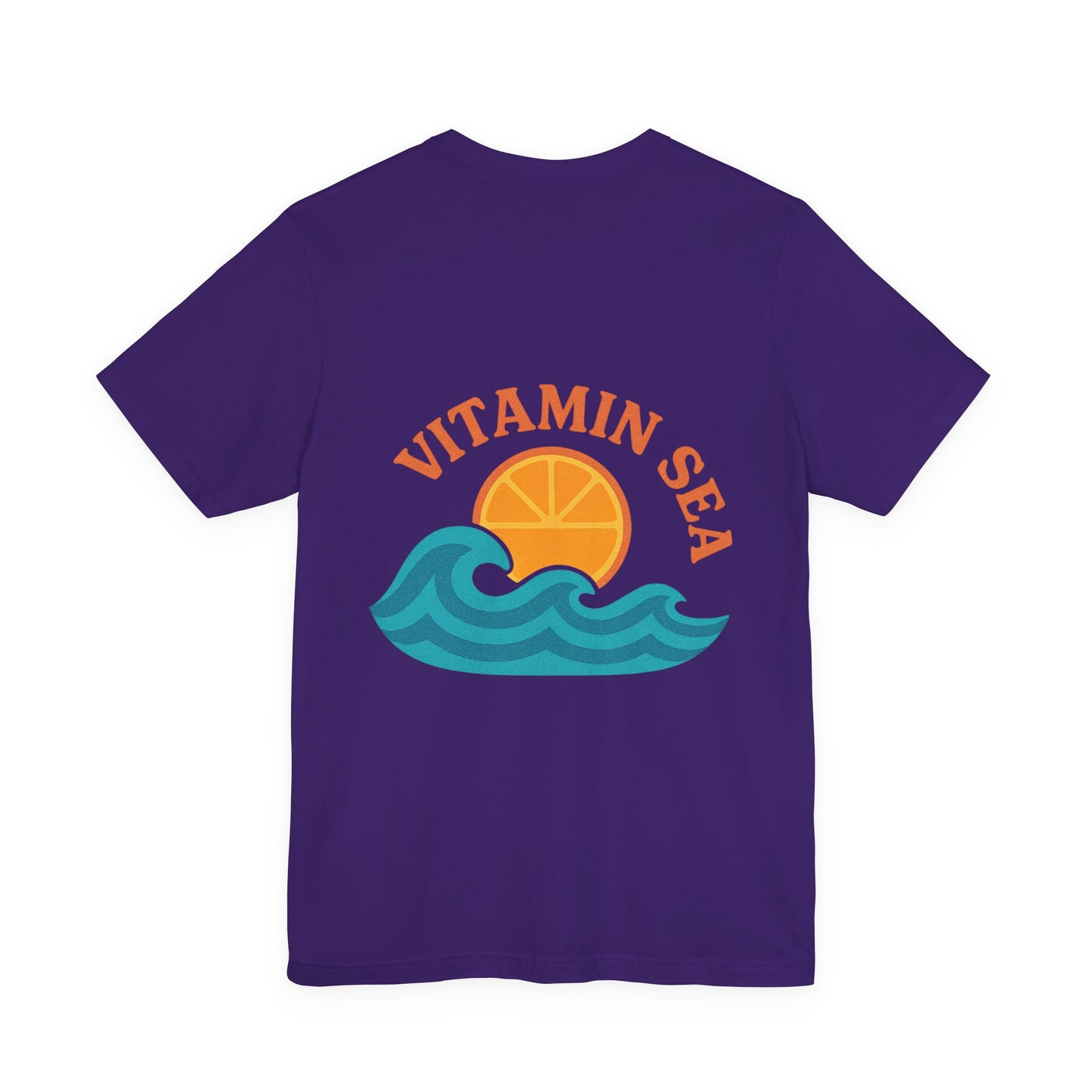 Logo Vitamin Sea Back Side Design Unisex Jersey Short Sleeve Tee T-shirt