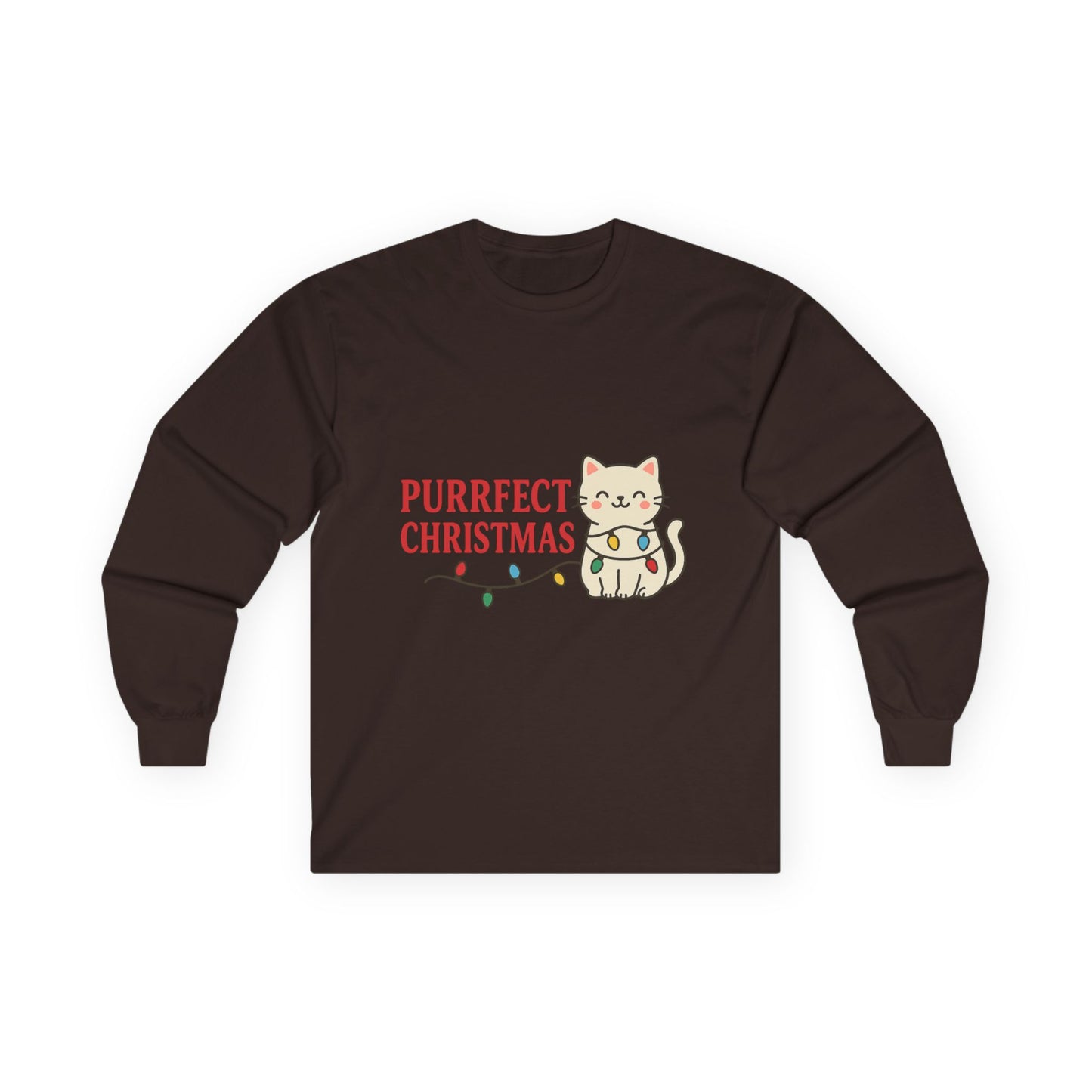 Purrfect Christmas Kitty Cat Unisex Ultra Cotton Long Sleeve Tee