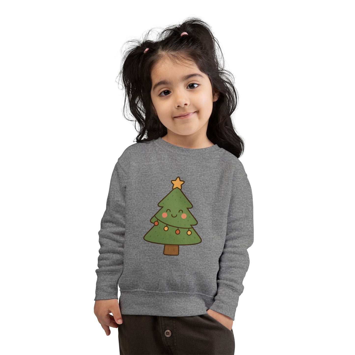 Christmas Tree With Lights Toddler Sweatshirt
