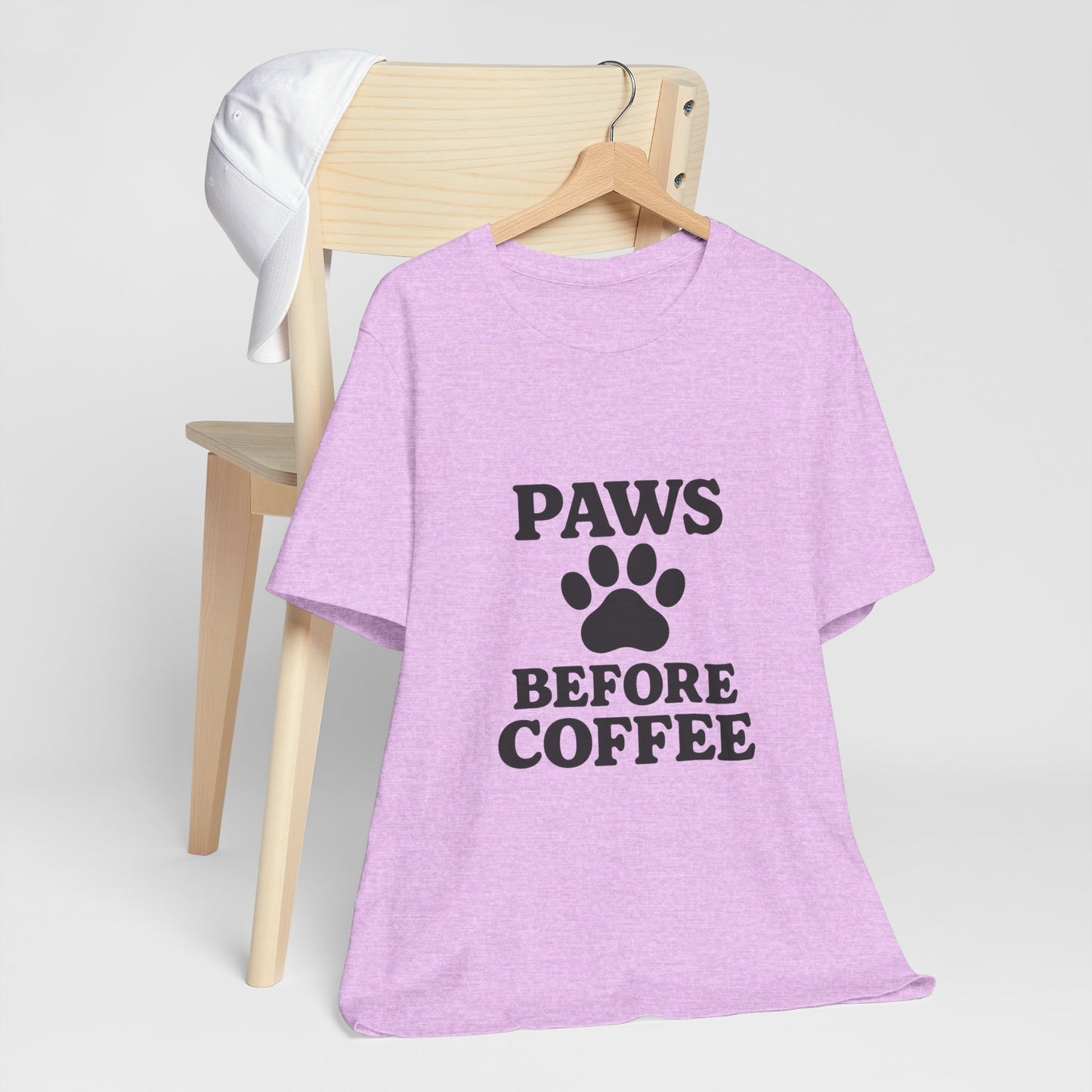 Paws Before Coffee Unisex Jersey Short Sleeve Tee T-shirt