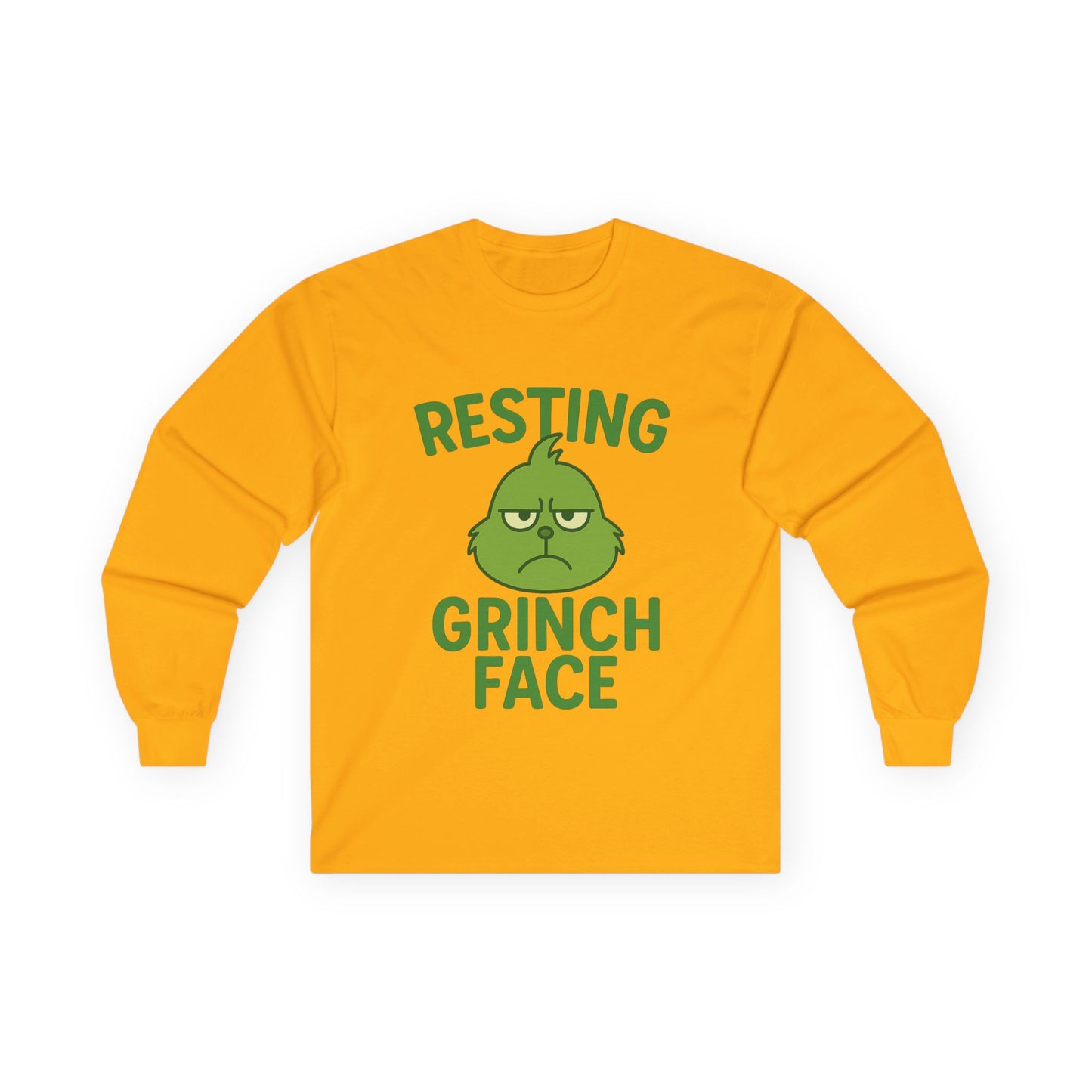 Gringe Face Christmas Unisex Ultra Cotton Long Sleeve Tee T-shirt
