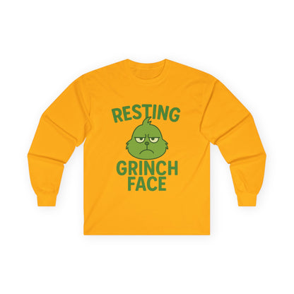 Gringe Face Christmas Unisex Ultra Cotton Long Sleeve Tee T-shirt