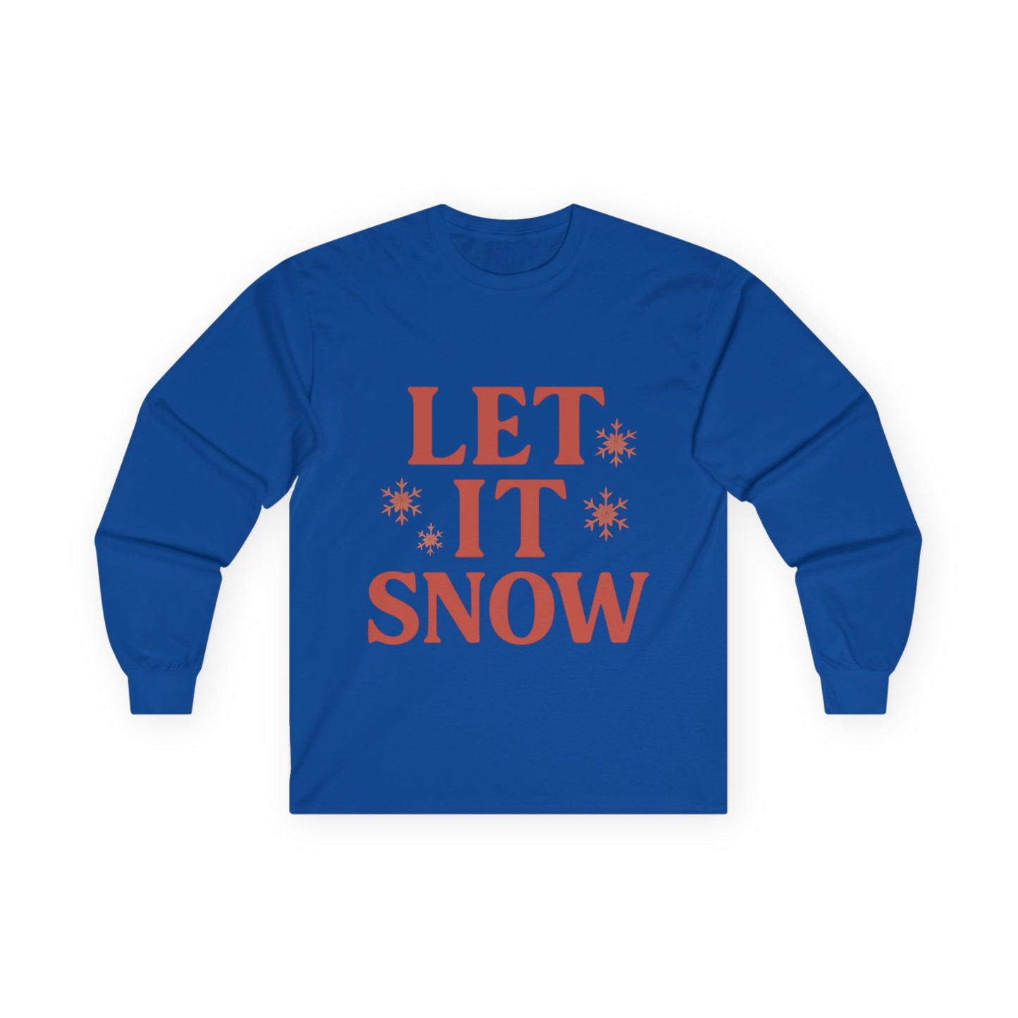 Let It Snow Christmas Unisex Ultra Cotton Long Sleeve Tee T-shirt