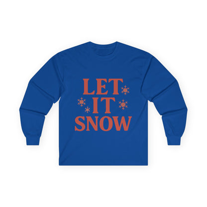 Let It Snow Christmas Unisex Ultra Cotton Long Sleeve Tee T-shirt