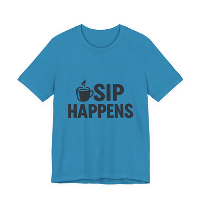 Sip Happens Minimal Edition Unisex Jersey Short Sleeve Tee T-shirt