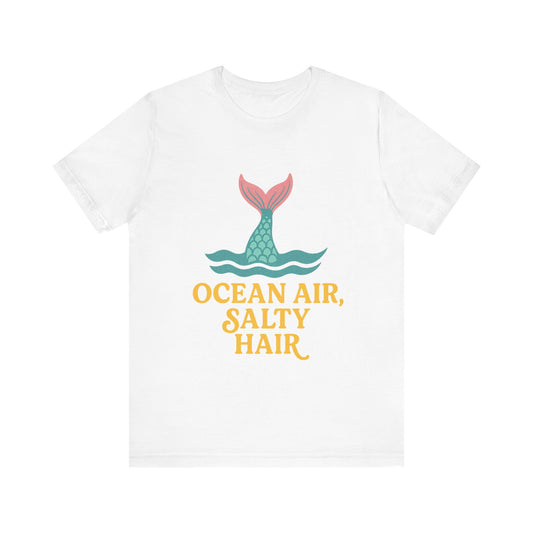 Salty Hair Mermaid Summer Unisex Jersey Short Sleeve Tee T-shirt