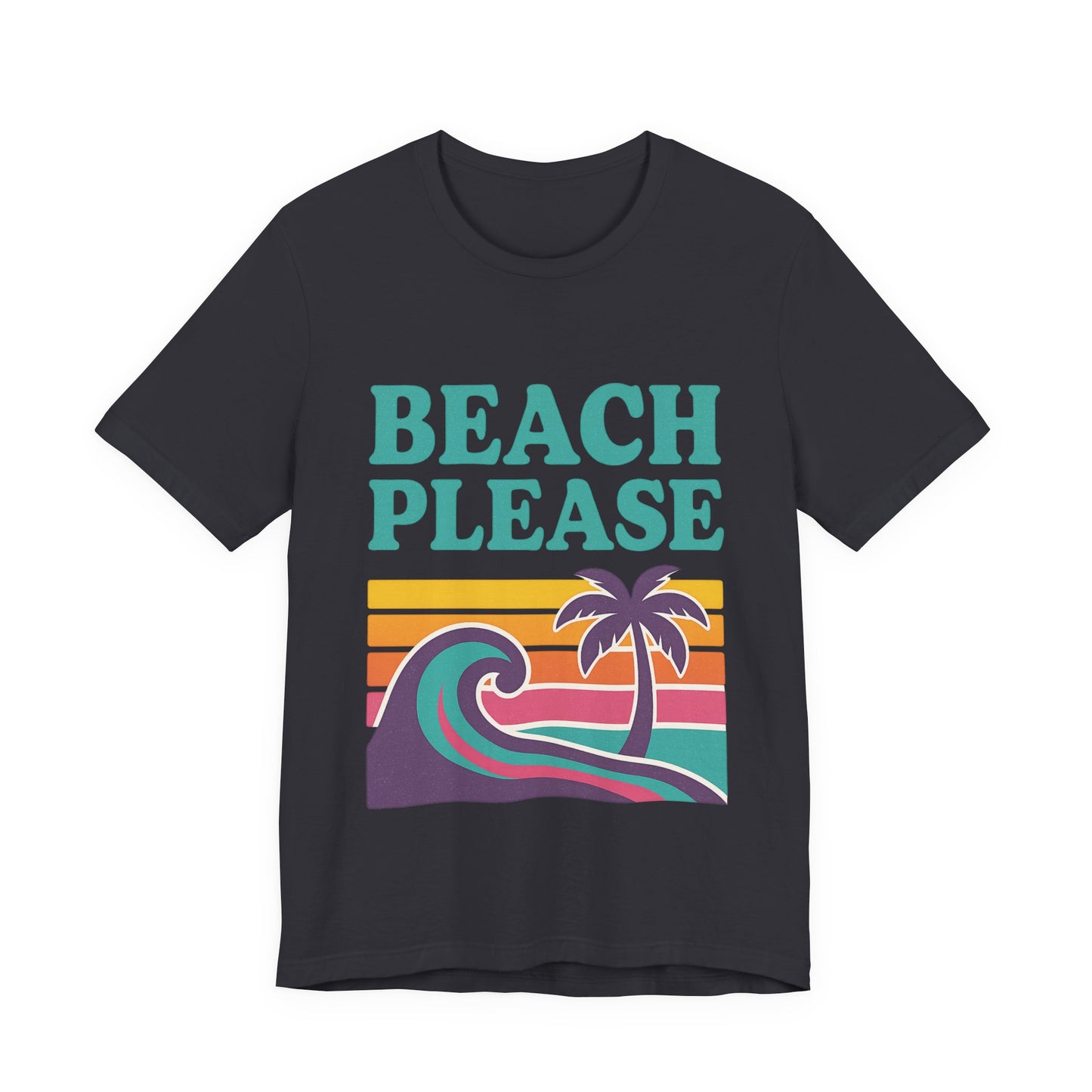 Beach Please Palm Trees Unisex Short Sleeve Tee T-shirt