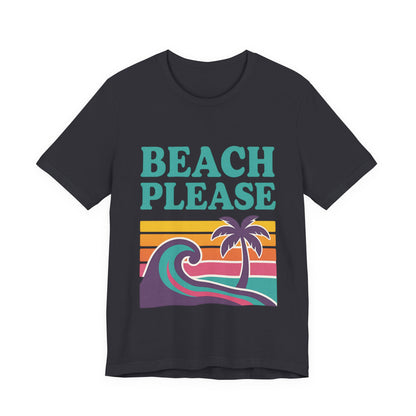 Beach Please Palm Trees Unisex Short Sleeve Tee T-shirt
