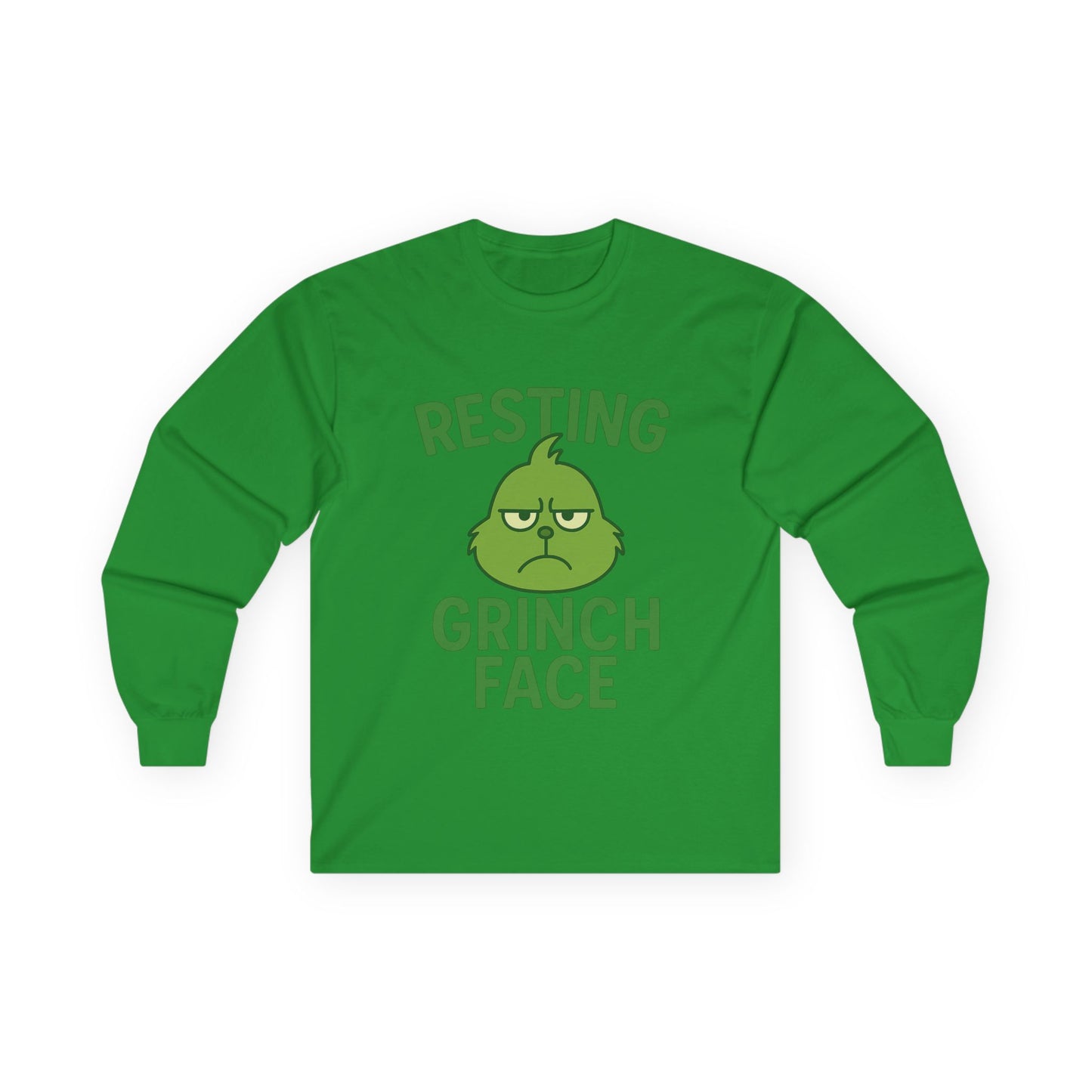 Gringe Face Christmas Unisex Ultra Cotton Long Sleeve Tee T-shirt