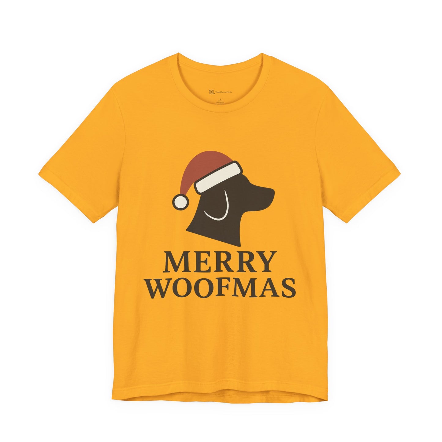Merry Woofmas Christmas Unisex Jersey Short Sleeve Tee T-shirt