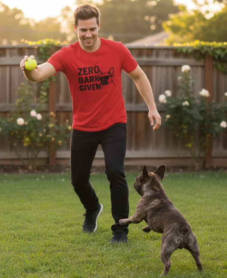 Zero Bark Given Frenchie Unisex Jersey Short Sleeve Tee T-shirt