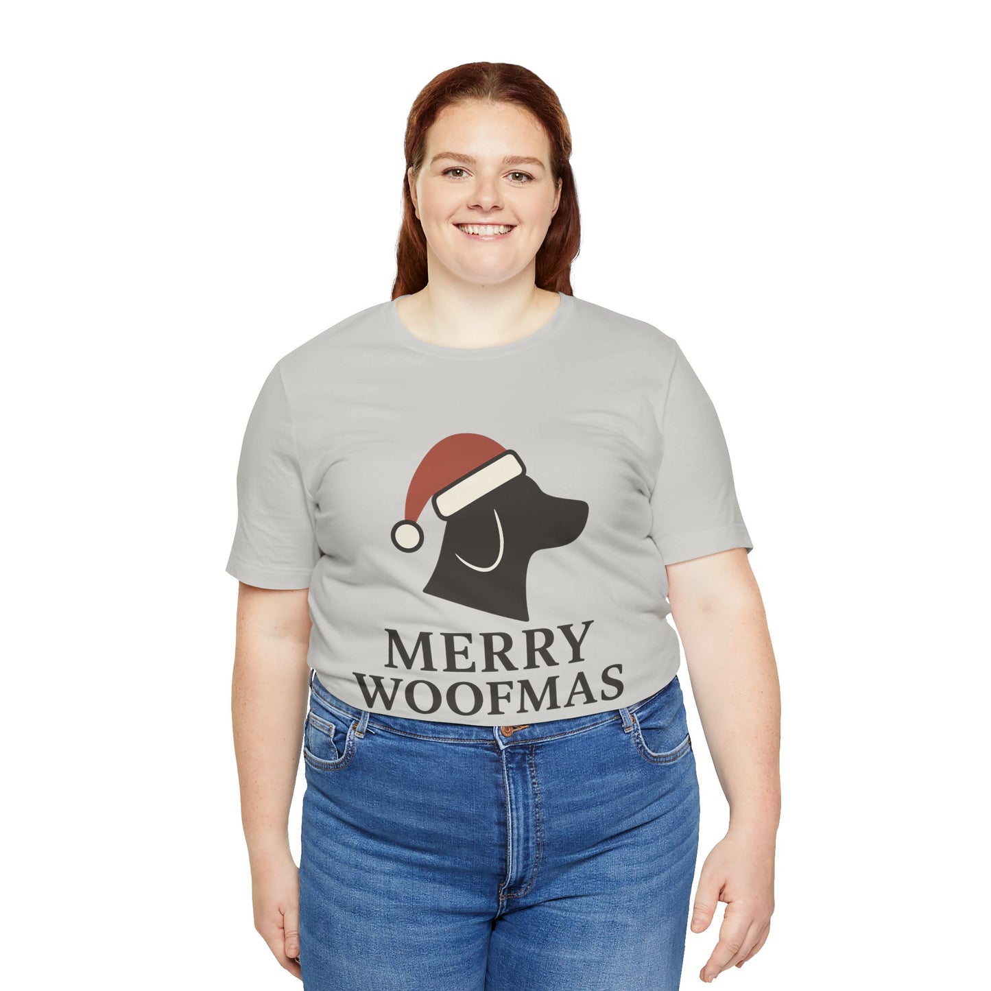 Merry Woofmas Christmas Unisex Jersey Short Sleeve Tee T-shirt
