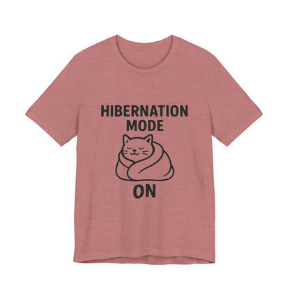 Hibernation Mode On Cat Unisex Jersey Short Sleeve Tee T-shirt