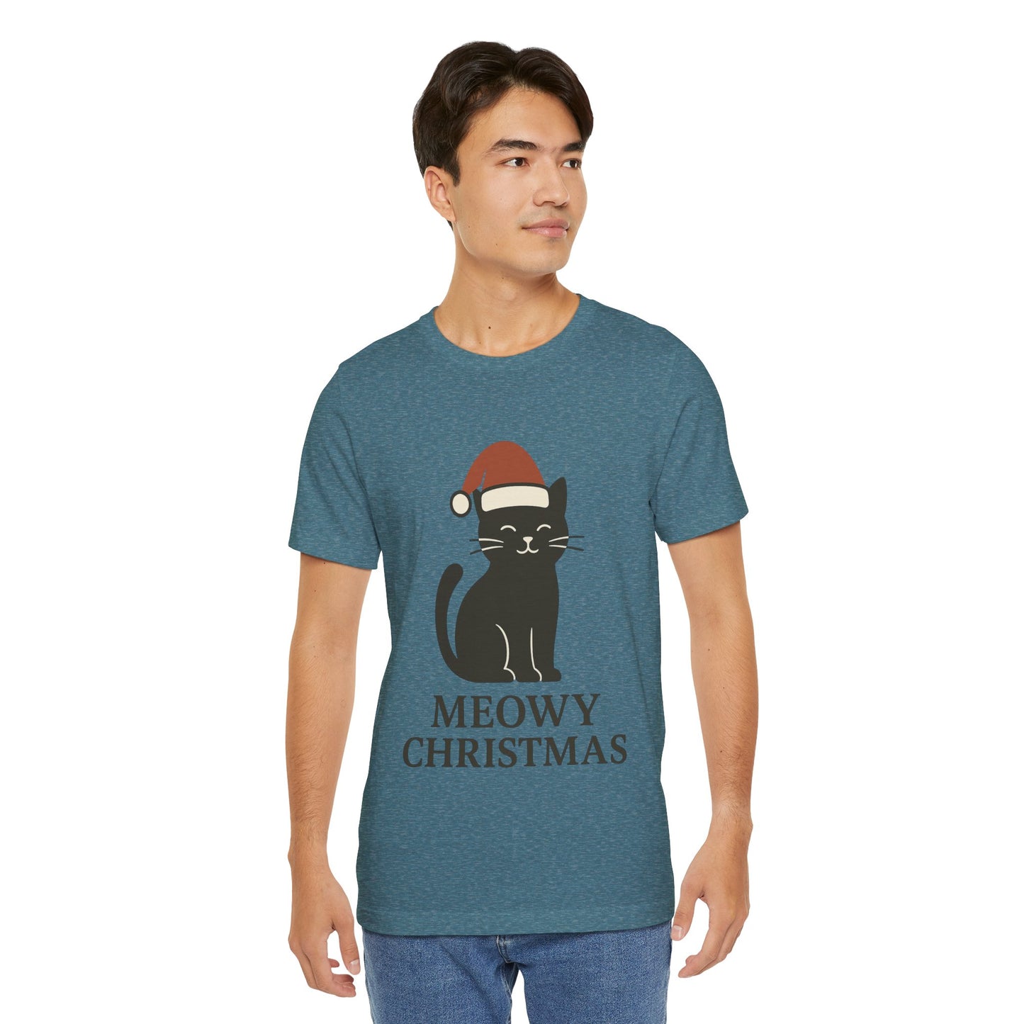 Meowy Christmas Unisex Jersey Short Sleeve Tee T-shirt