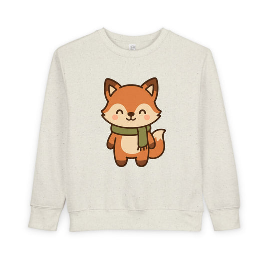 Christmas Foxy Scarf Toddler Sweatshirt