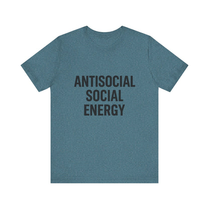 Antisocial Social Energy Unisex Jersey Short Sleeve Tee T-shirt