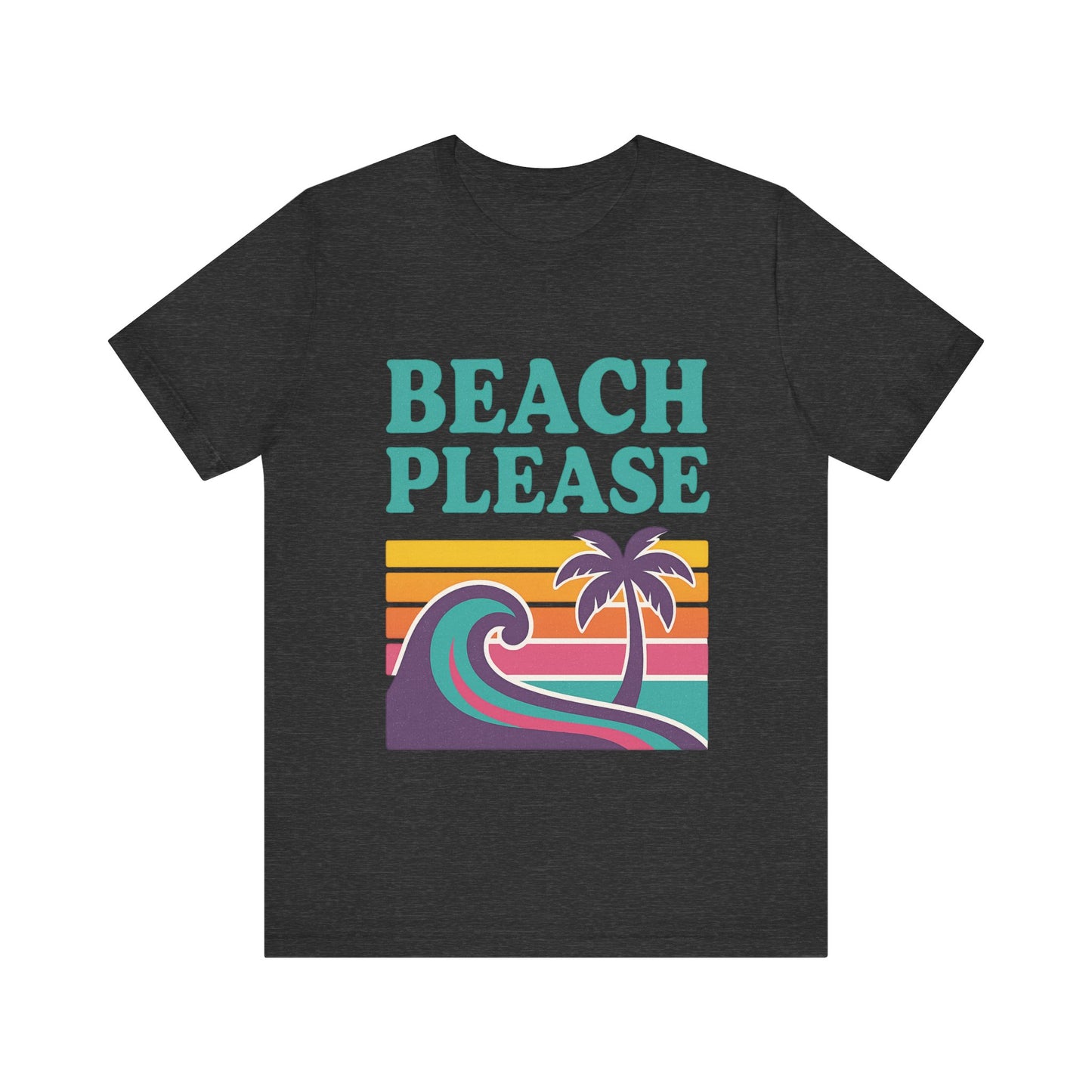 Beach Please Palm Trees Unisex Short Sleeve Tee T-shirt