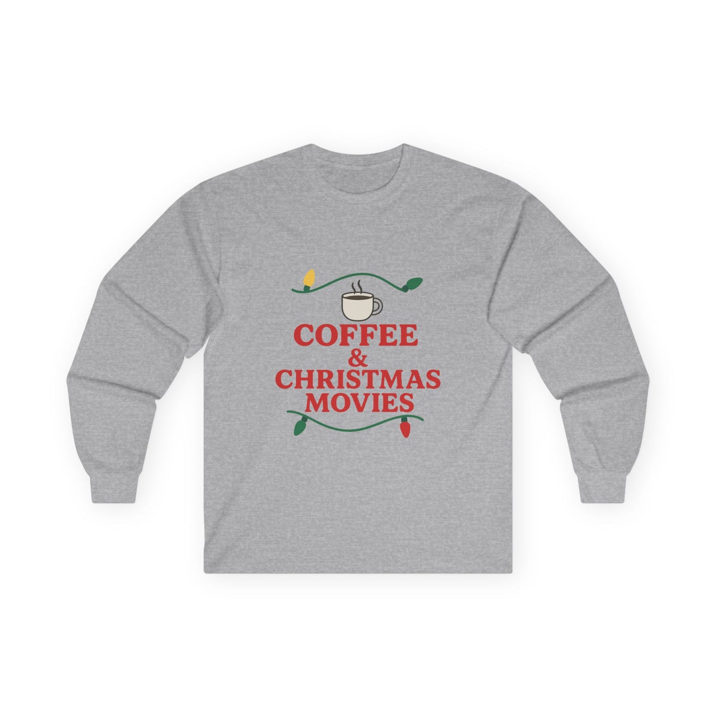 Coffee & Christmas Movies Unisex Ultra Cotton Long Sleeve Tee