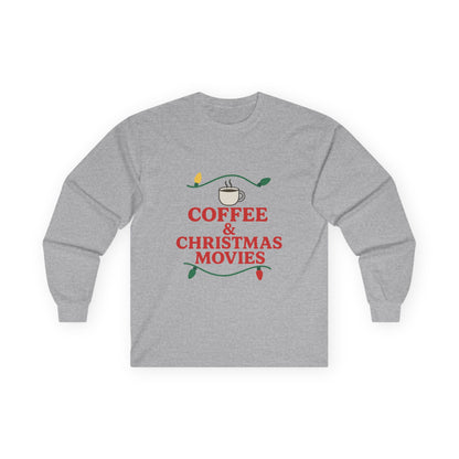Coffee & Christmas Movies Unisex Ultra Cotton Long Sleeve Tee