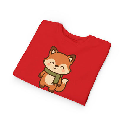 Christmas Foxy Scarf Toddler Sweatshirt