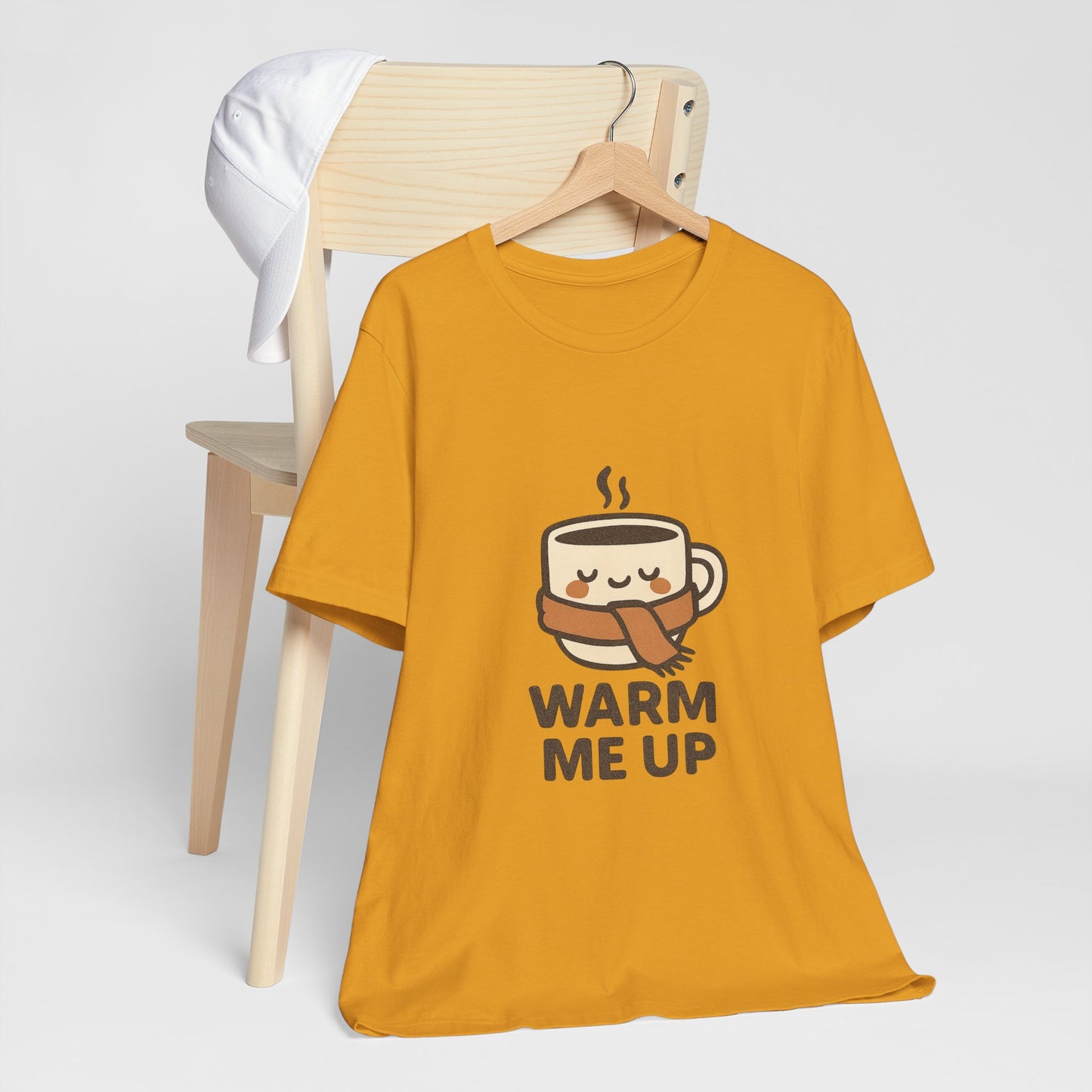 Warm Me Up Coffee Cup Unisex Jersey Short Sleeve Tee T-shirt
