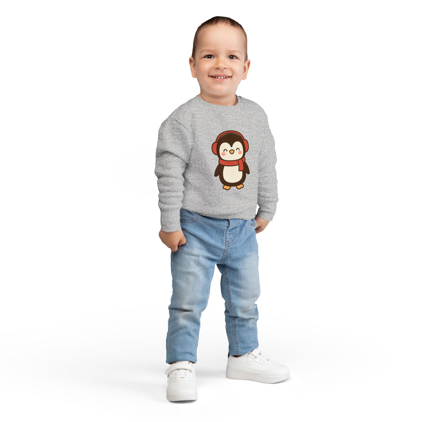 Christmas Winter Penguin Toddler Sweatshirt