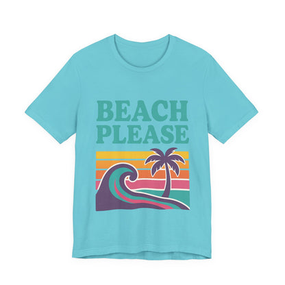 Beach Please Palm Trees Unisex Short Sleeve Tee T-shirt