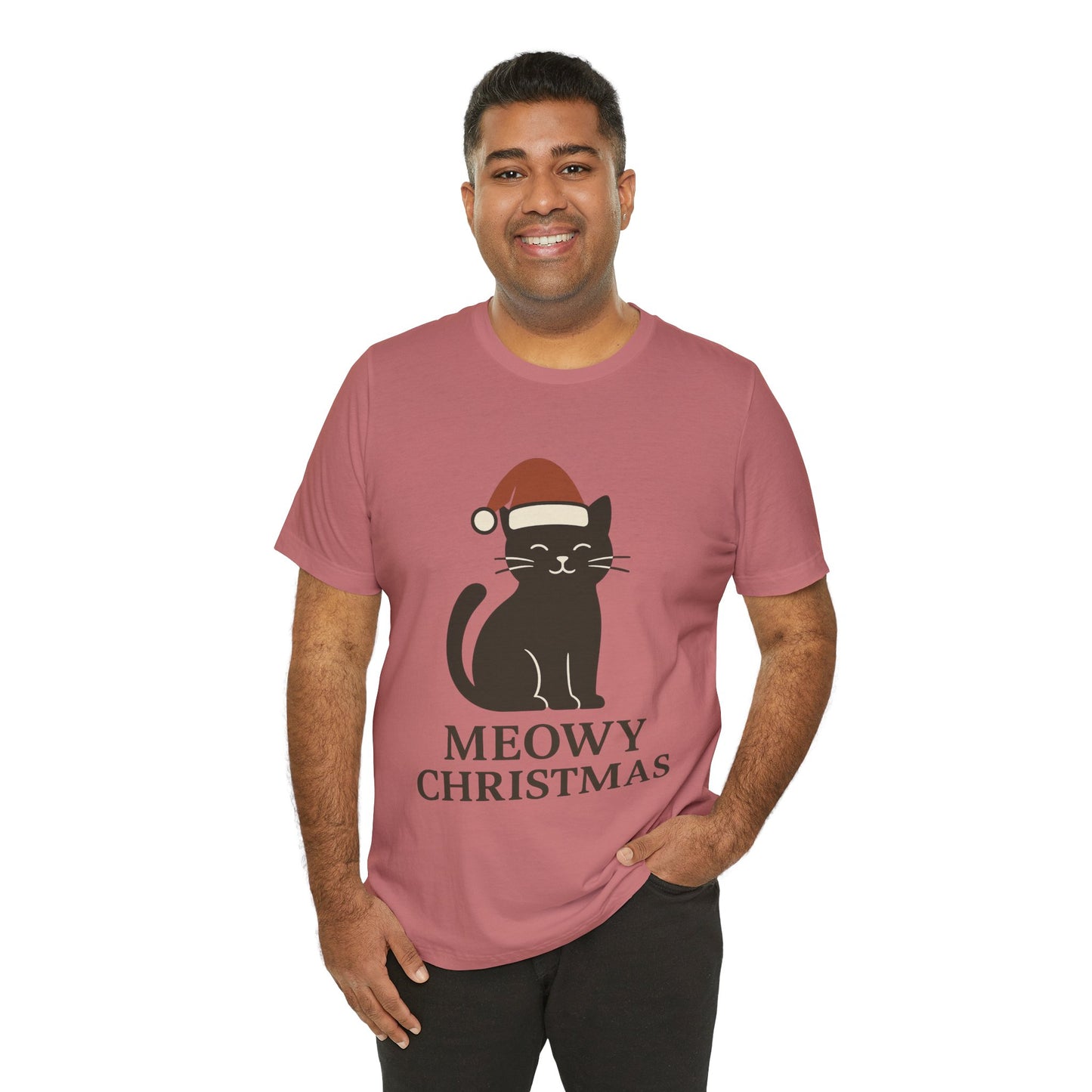 Meowy Christmas Unisex Jersey Short Sleeve Tee T-shirt
