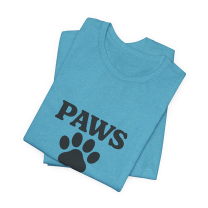 Paws Before Coffee Unisex Jersey Short Sleeve Tee T-shirt
