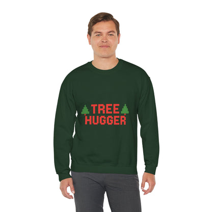 Tree Hugger Christmas Unisex Heavy Blend™ Crewneck Sweatshirt