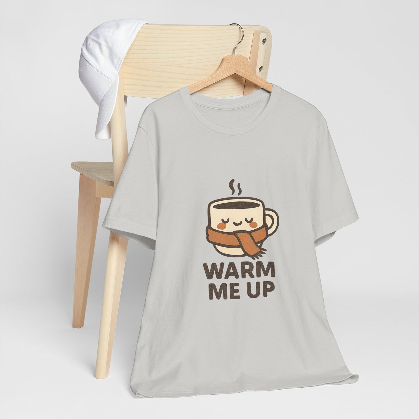 Warm Me Up Coffee Cup Unisex Jersey Short Sleeve Tee T-shirt