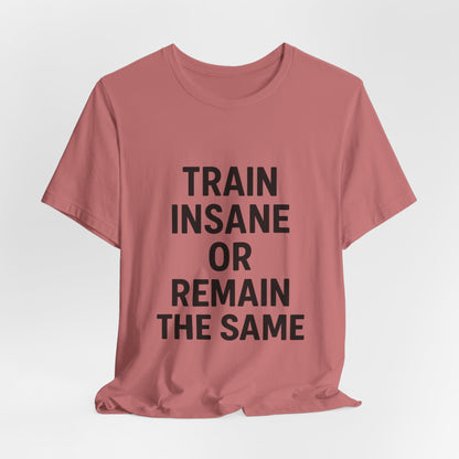 Train Insane Unisex Jersey Short Sleeve Tee T-shirt