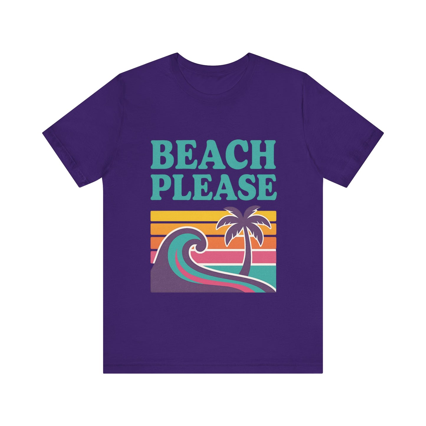 Beach Please Palm Trees Unisex Short Sleeve Tee T-shirt