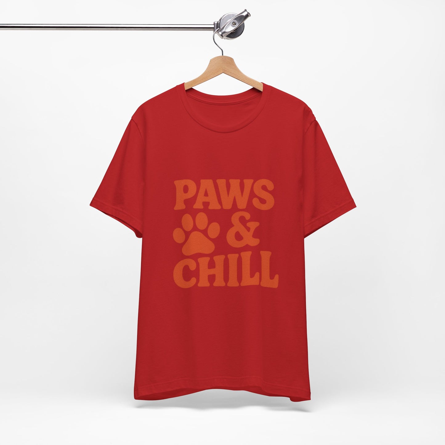 Paws and Chill Pet Lovers Unisex Jersey Short Sleeve Tee T-shirt