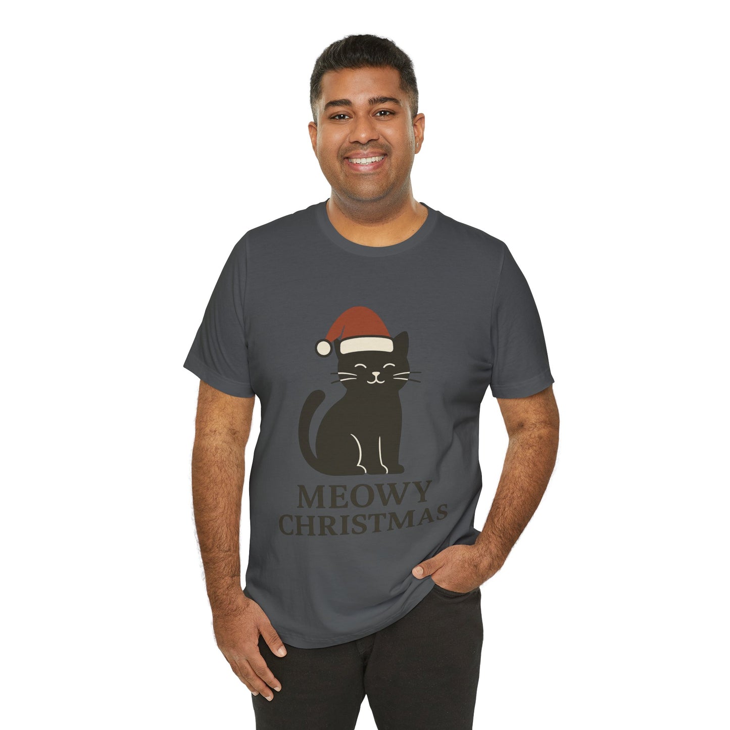 Meowy Christmas Unisex Jersey Short Sleeve Tee T-shirt
