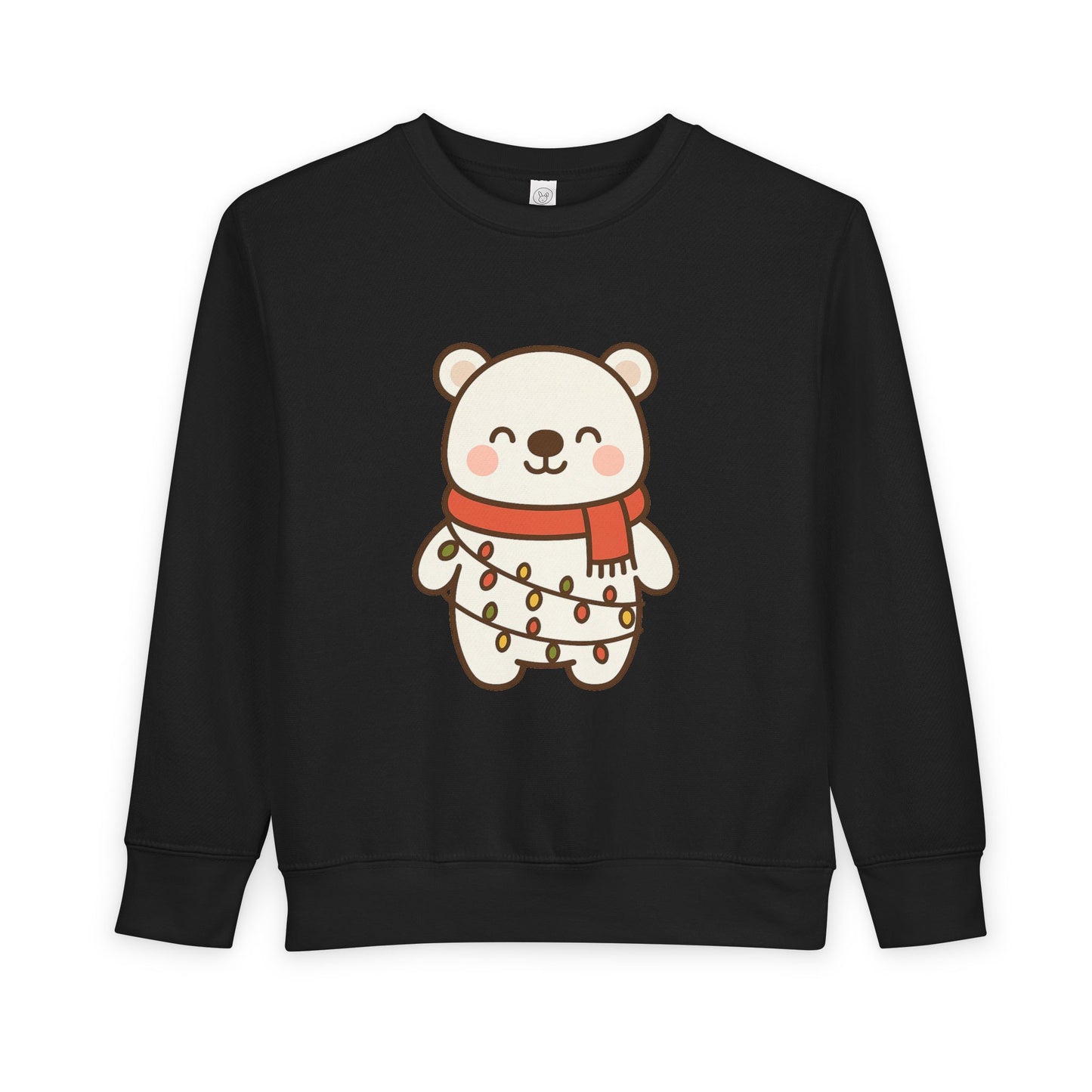 Polar Bear With Lights ChristmasToddler Sweatshirt