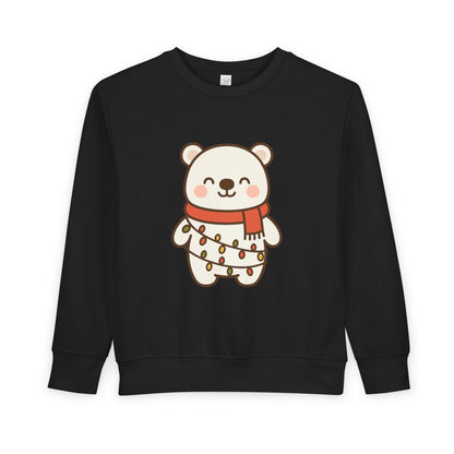 Polar Bear With Lights ChristmasToddler Sweatshirt