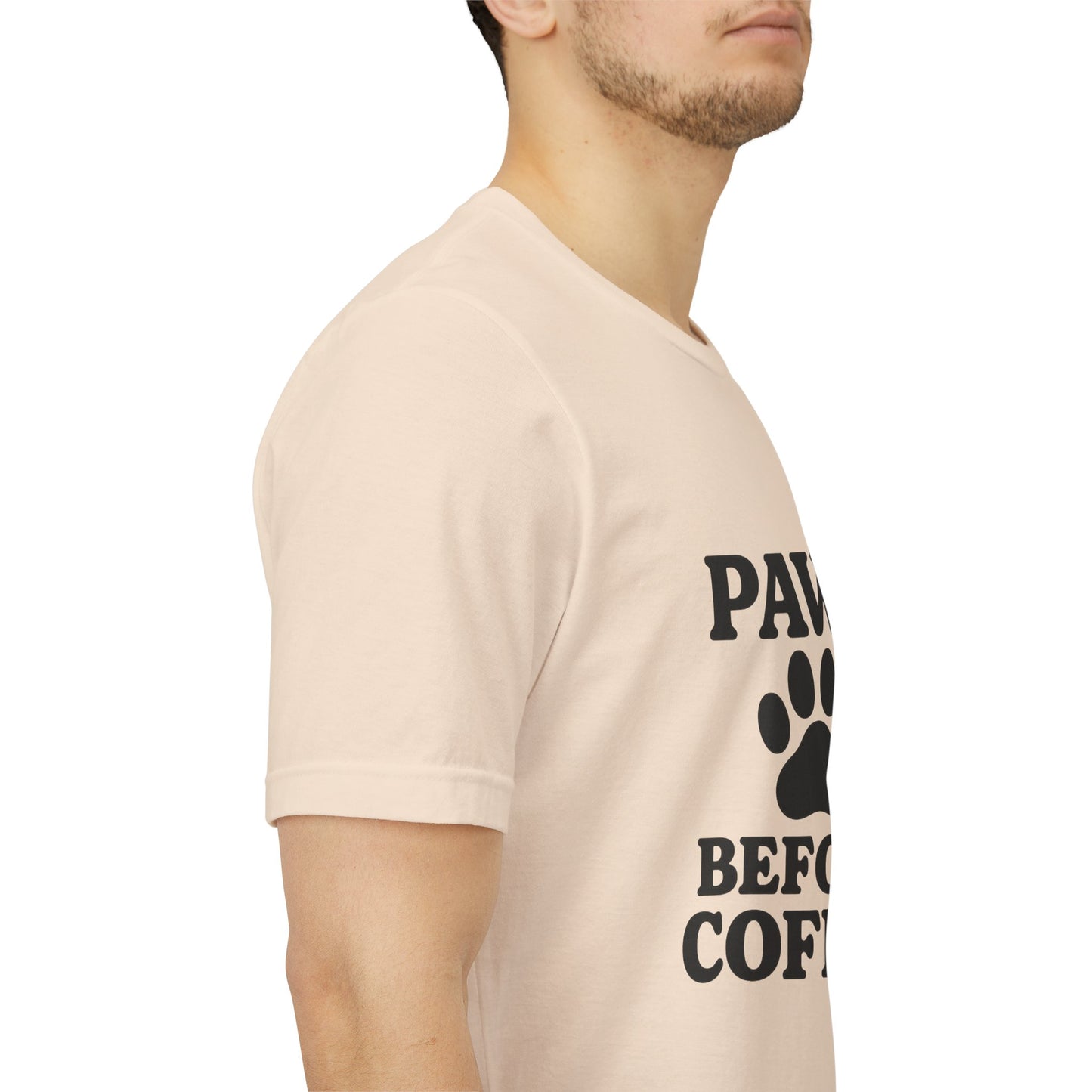 Paws Before Coffee Unisex Jersey Short Sleeve Tee T-shirt