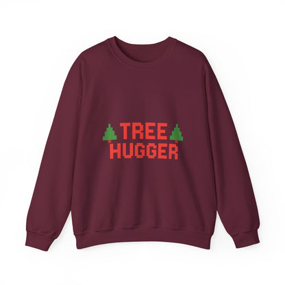 Tree Hugger Christmas Unisex Heavy Blend™ Crewneck Sweatshirt