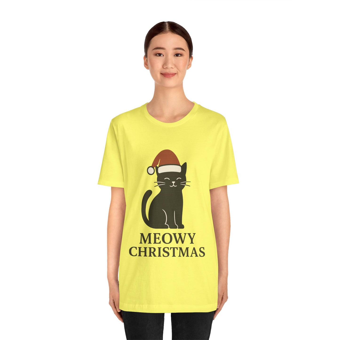 Meowy Christmas Unisex Jersey Short Sleeve Tee T-shirt