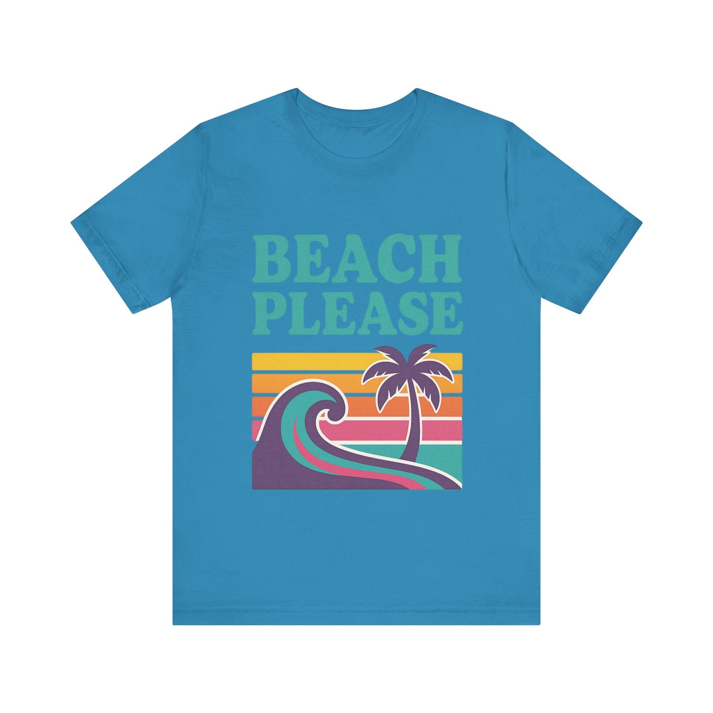 Beach Please Palm Trees Unisex Short Sleeve Tee T-shirt