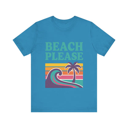 Beach Please Palm Trees Unisex Short Sleeve Tee T-shirt