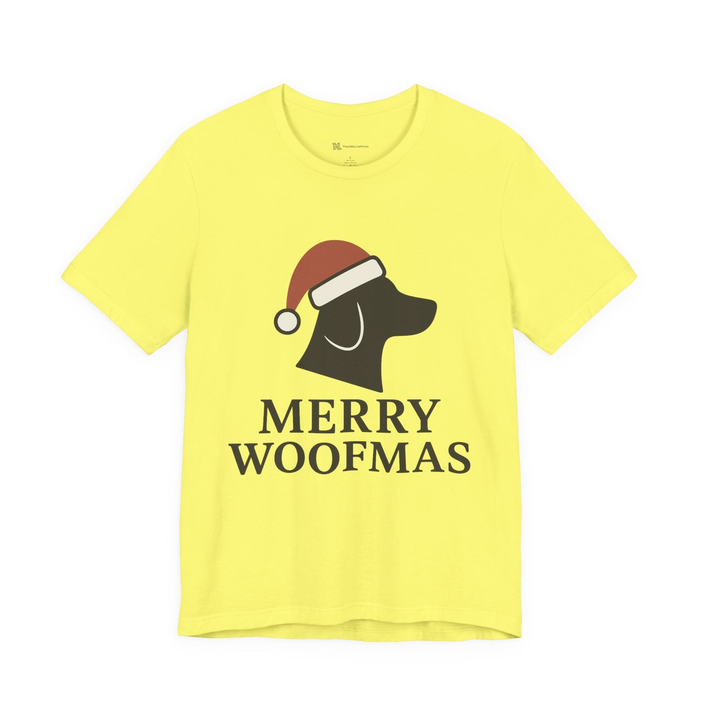 Merry Woofmas Christmas Unisex Jersey Short Sleeve Tee T-shirt