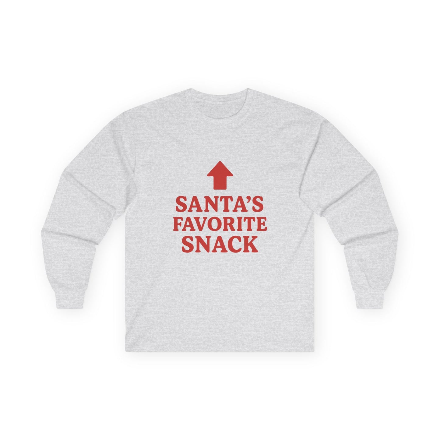 Santa's Favorite Snack Christmas Unisex Ultra Cotton Long Sleeve Tee