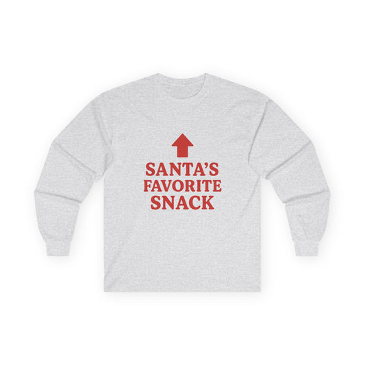Santa's Favorite Snack Christmas Unisex Ultra Cotton Long Sleeve Tee