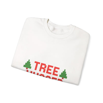 Tree Hugger Christmas Unisex Heavy Blend™ Crewneck Sweatshirt