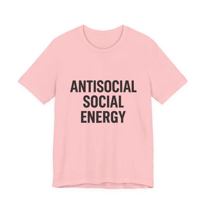 Antisocial Social Energy Unisex Jersey Short Sleeve Tee T-shirt