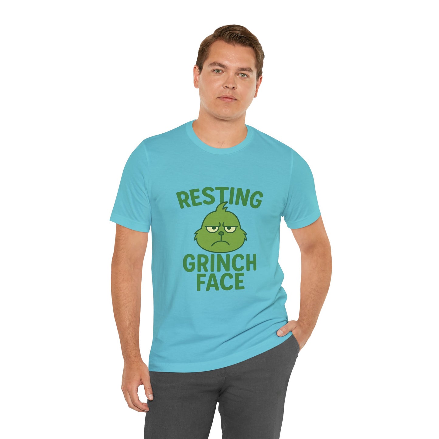 Gringe Resting Face Christmas Unisex Jersey Short Sleeve Tee T-shirt
