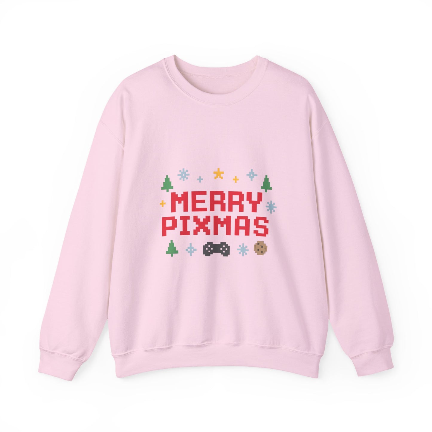 Merry Pixmas Christmas Unisex Heavy Blend™ Crewneck Sweatshirt
