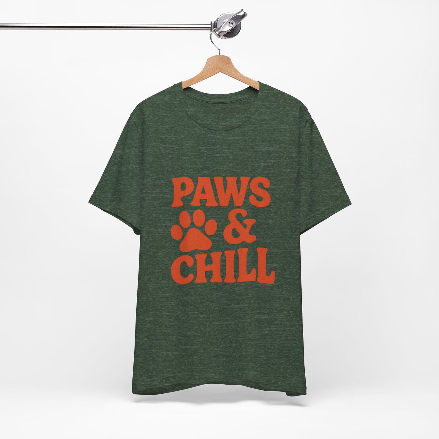 Paws and Chill Pet Lovers Unisex Jersey Short Sleeve Tee T-shirt